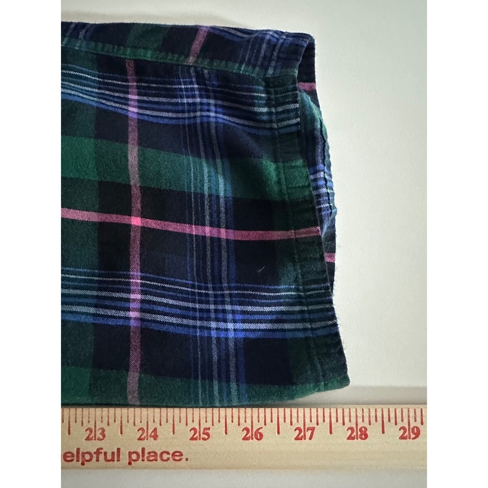 Victorias Secret Plaid Pajama Set Sz M Cotton Modal Pants&Shirt Lounge Sleepwear - Picture 9 of 13